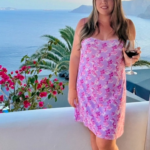 Nordstrom Mesh Pink and Purple Dress XL - Picture 7 of 7